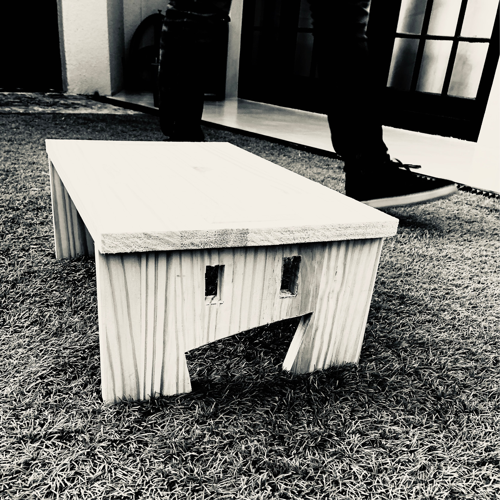 Black and white photo of the MyDinky prototype